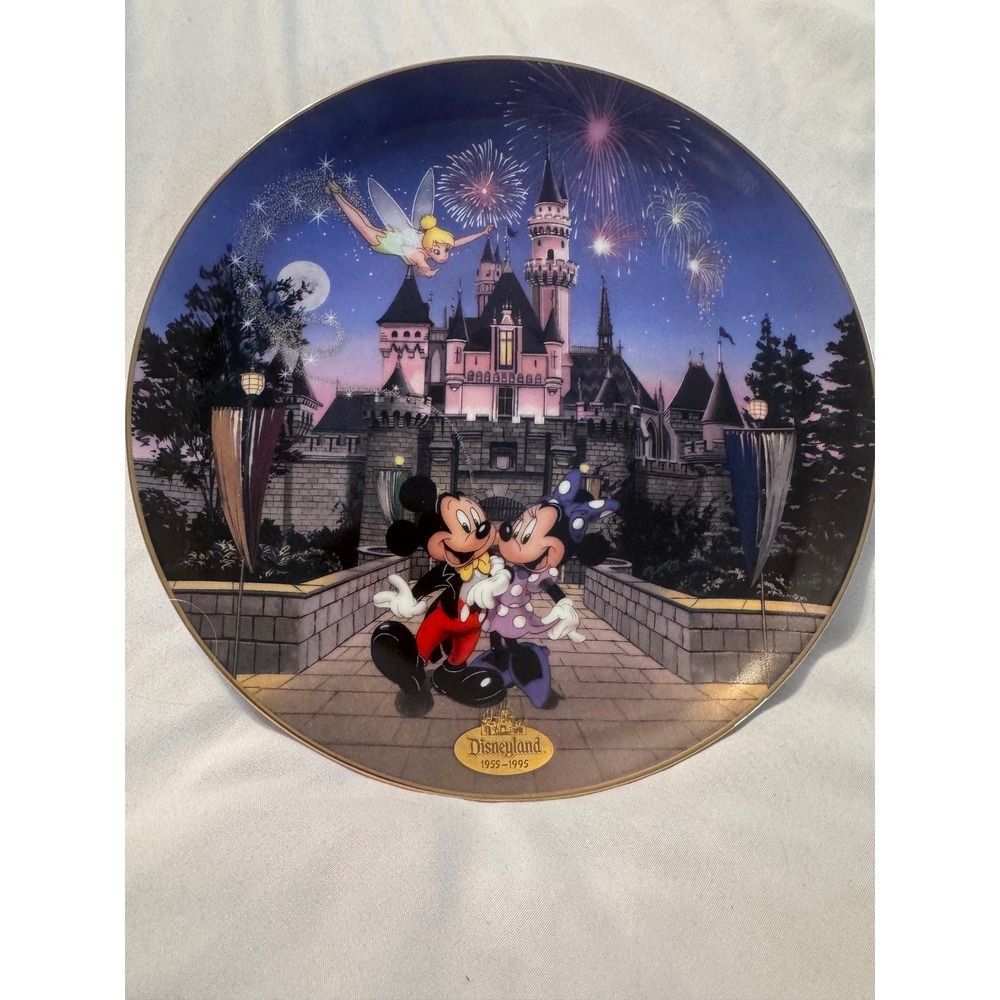 Disneyland 40th Anniversary Sleeping Beauty Castle Plate‎ Bradford Exchange 1995